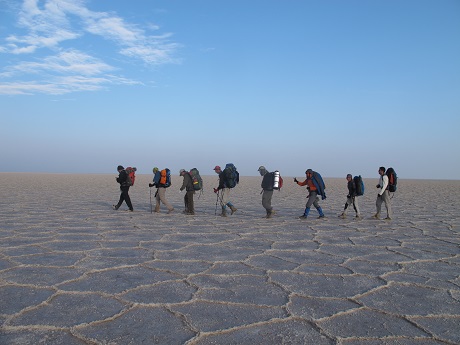 مسیر پیمایش کویر حاج علی قلی